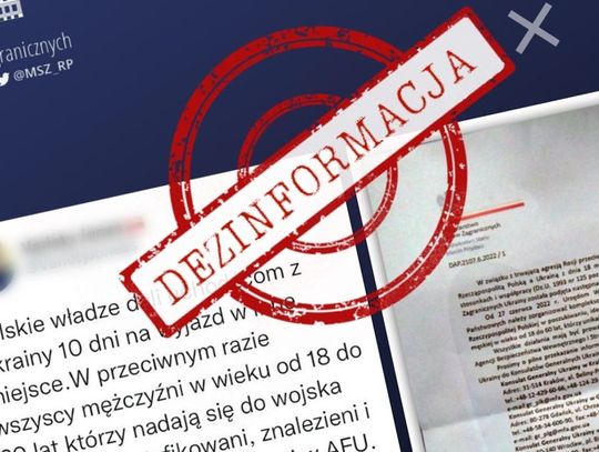 MSZ ostrzega: informacje o deportacji Ukraińców to fake news