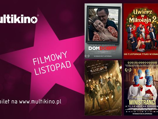 Nowe filmy, wielkie emocje i świąteczny nastrój  – listopad w kinach sieci Multikino