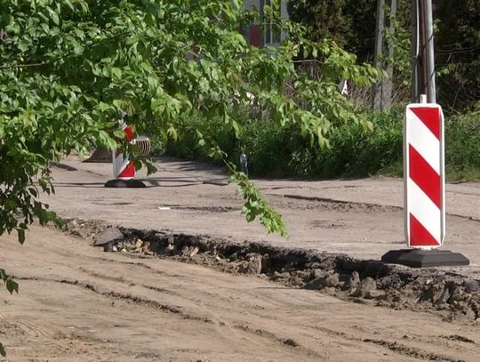 Trwa przebudowa ulic ks. Osińskiego i Steffena w Pasłęku