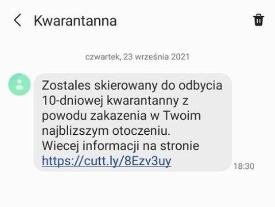 Uwaga na fałszywe SMS-y o kwarantannie 