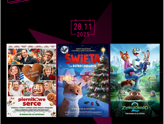 „Zwierzogród 2”, „Piernikowe serce” i „Święta z Astrid Lindgren” premierowo w Multikinie!