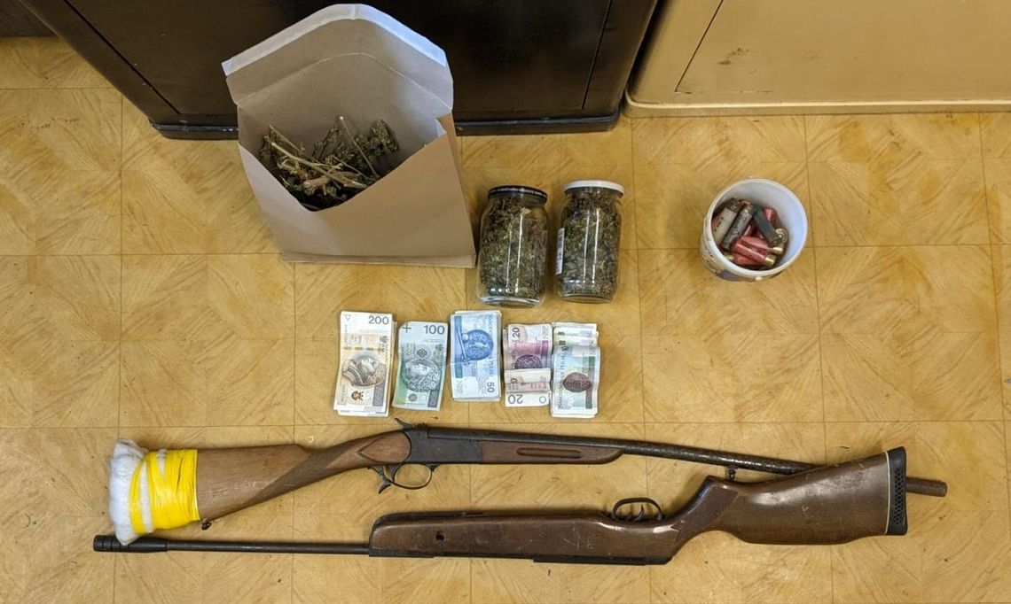 Narkotyki i broń w gminie Milejewo