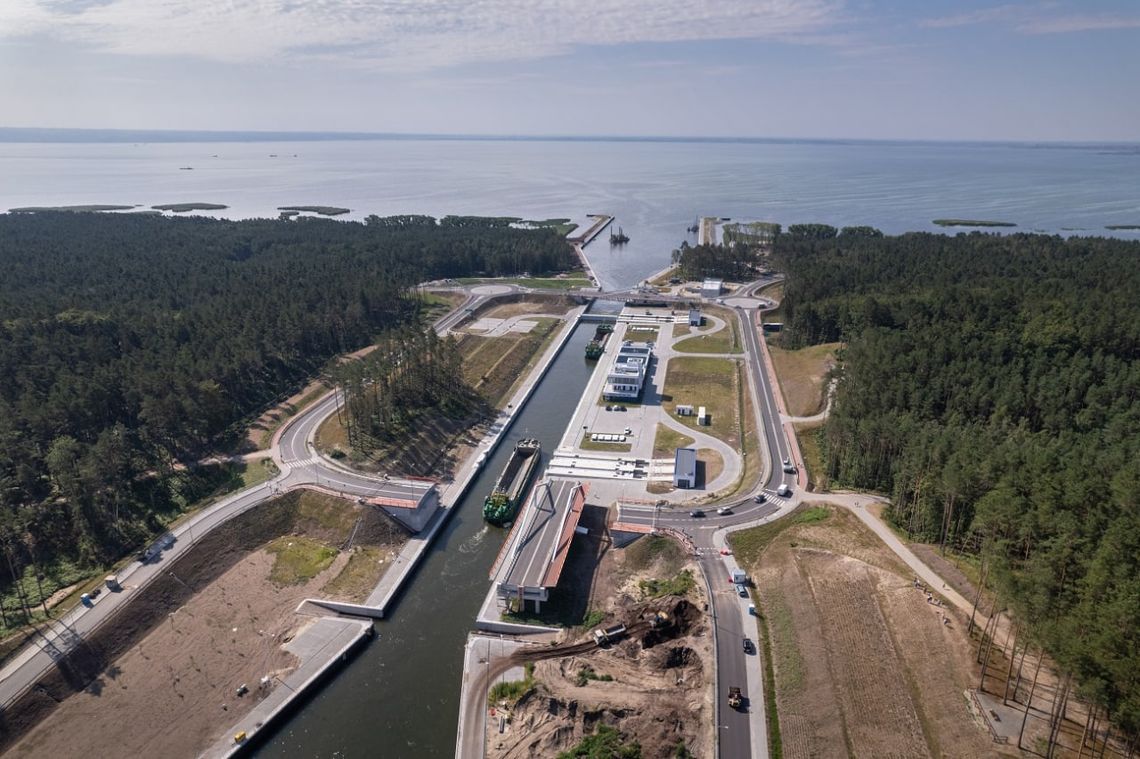 Pierwszy etap budowy drogi wodnej łączącej Zalew Wiślany z Zatoką Gdańską na ukończeniu!