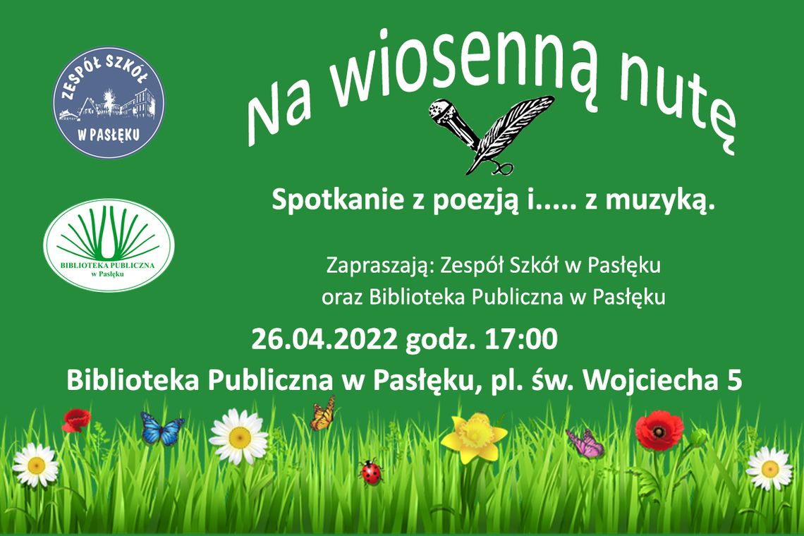 Spotkanie z poezją i muzyką w bibliotece - Spotkanie odwołane